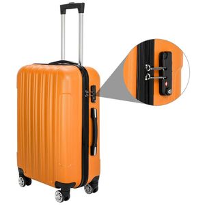 Set di valigie da viaggio multifunzione arancione 3-in-1 di grande capacità - Product Image 4