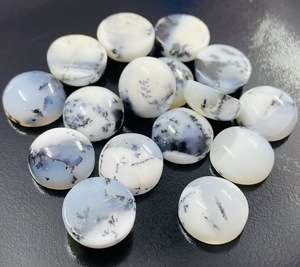Ópalo Dendrítico Natural, Cabujón Redondo, Gema para Marcas de Joyería Artesanal, Suministro al por Mayor - Product Image 5