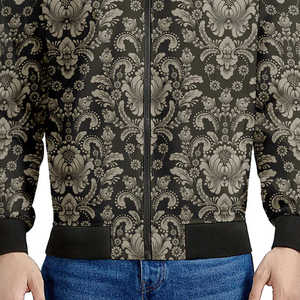 OEM Custom Full Print Sublimation Winter Warm <b>Men's</b> Puffer <b>Jacket</b> Reversible Double-Sided Thickened Bomber <b>Jacket</b> for <b>Men</b> - Product Image 2