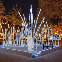 Ticari Sınıf Dış Mekan LED Buz Dikenleri Heykel Işıkları Noel Peyzaj Dekorasyonu Kış Tatili Festival Aydınlatması IP65
