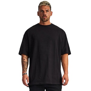 T-shirts Streetwear pour hommes en coton personnalisé vierge délavé à l'acide vente en gros T-shirt surdimensionné T-shirt lourd - Product Image 4