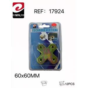 Escuadra Vertical de Acero en Forma de Cruz de 60*60mm, Ángulos de Acero Espaciados para Láminas Metálicas - Product Image 3