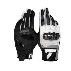 Gants de moto en cuir de protection externe, nouvelle conception professionnelle, pour hommes et femmes, pour la course à moto - Product Image 1