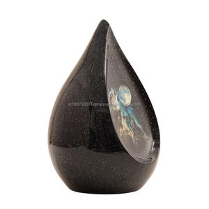 Urna de lágrima con estampado de búho nocturno personalizado de alta calidad para urnas de cremación humana para cenizas, venta al por mayor de urnas de cremación gratis de aluminio - Product Image 4