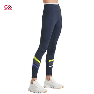 Factory Direct Sale Women High Quality Lightweight High Waist Solid <b>Ankle</b>-<b>Length</b> Fashionable Yoga <b>Leggings</b> Spandex/Nylon Pockets - Product Image 6