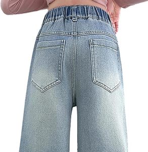 High <b>Waist</b> Wide Leg Heart Patch Denim <b>Jeans</b> Loose Fit Vintage Style Cute Harem Pants for Women Spring Casual Full Length - Product Image 3