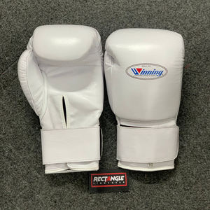 Nouveaux gants de boxe et de sparring Strap Up Winning en cuir de vachette véritable, logo personnalisé, qualité supérieure pour le kickboxing et le Muay Thai - Product Image 4