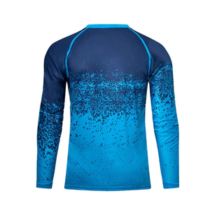 Camiseta de compresión de manga larga para hombre con protección UV, proveedor mayorista de camisetas deportivas de alto rendimiento, servicio OEM. - Product Image 2
