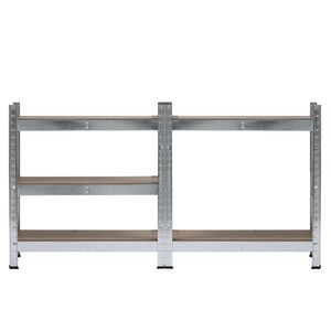 Mensola a Parete in Legno a Zig Zag a 5 Ripiani, Design Industriale, Decorazione per Casa, Soggiorno/Cucina - Product Image 2