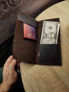 Cartera de Cuero Genuino Hecha a Mano de Lujo, Resistente al Agua, Ligera y de Gran Capacidad, Modelo LBH-0231, Venta al Por Mayor - Product Image 3