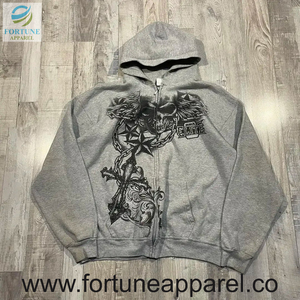 Sudadera con Capucha para Hombre, Personalizable por el Fabricante, Bordada, de Invierno, Manga Larga, Casual, Ajustada, de Algodón Grueso y Transpirable - Product Image 1