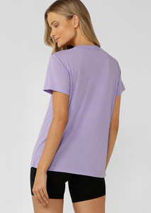 T-shirt décontracté à col rond pour femme en mélange de coton doux, coupe ajustée, manches courtes, idéal pour l'été et le quotidien - Product Image 2
