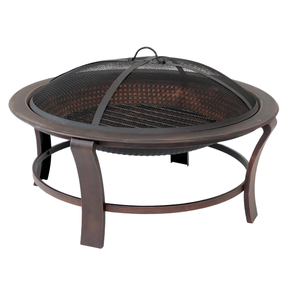 Brasero de Metal para Exteriores, Estilo Rústico, con Recubrimiento en Polvo, Ecológico, para Jardín, Patio, Calefacción, Camping y Decoración - Product Image 1