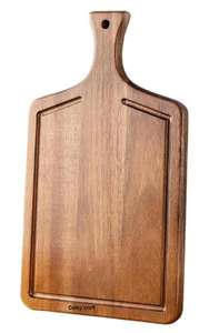 Planche à découper en bois d'acacia avec poignée - Product Image 6