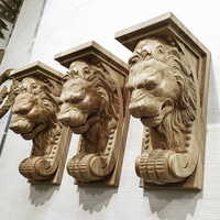 Consolas de Madera Maciza Talladas a Mano de Primera Calidad, Diseño de Mediados de Siglo, Fácil Instalación, Decoración Interior para Hospitales, Villas y Hoteles