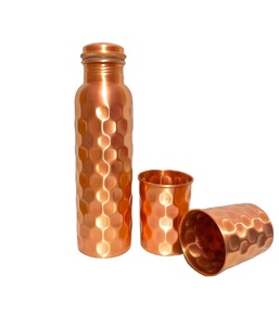 Traditional <b>Copper</b> <b>Drinking</b> <b>Bottle</b> Cultural Heritage Hydration Drinkware for Wellness Living and Daily <b>Drinking</b> - Product Image 1