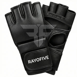 ถุงมือฝึกซ้อมมืออาชีพหนัง PU โลโก้สั่งทำ ถุงมือศิลปะการต่อสู้ขายส่ง ถุงมือชกมวยหนัง PU แบบผูกเชือก โลโก้สั่งทำ - Product Image 4