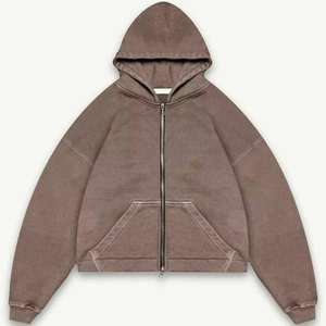 Sweat à capuche surdimensionné et épais à fermeture éclair intégrale - Doux, confortable et idéal pour porter en superposition sur des tenues décontractées par temps froid - Product Image 6