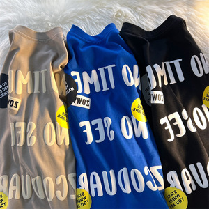 T-shirt Oversize Uni 100% Coton, Grammage Lourd, Impression Personnalisée, Logo 3D en Mousse, Sérigraphie, pour Homme et Unisexe, Tissé, Motif 3D en Relief - Product Image 2