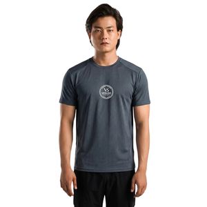 Camiseta Deportiva Gris para Hombre, Ligera, Transpirable, Cuello Redondo, Manga Corta, para Gimnasio, Entrenamiento, Ejercicio, Rendimiento, Ropa Deportiva - Product Image 2