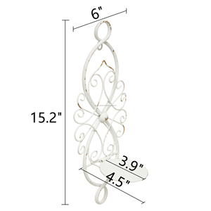 Bougeoir Design thème classique avec finition peinte conception de fil de fer pour éclairage intérieur décor Design bougeoir - Product Image 3
