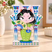 Aimants de réfrigérateur multi-pièces personnalisés 3D superposés, aimants de réfrigérateur, souvenirs de voyage, cadeaux décoratifs, fournisseur en gros