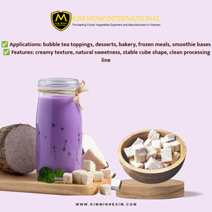 Taro surgelé IQF de l'usine du Vietnam pour la production alimentaire et la restauration, approvisionnement en vrac et emballage personnalisé - Product Image 5