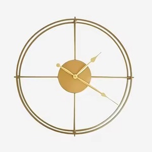 <b>Modern</b> Metal Sunburst Floral <b>Wall</b> <b>Clock</b> Abstract Geometric Design Quartz Analog Silent Living Room Hanging <b>Clock</b> - Product Image 4