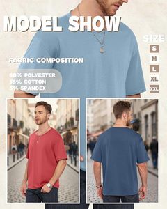 เสื้อยืดโอเวอร์ไซส์ผ้าฝ้ายแท้ 100% น้ำหนัก 220 กรัม พิมพ์ลายตามสั่งที่ไหล่ สไตล์ฮิปฮอป ไซส์ใหญ่พิเศษ ผ้าฝ้ายแท้ 100% ทรงบ็อกซี่ สำหรับผู้ชาย - Product Image 6