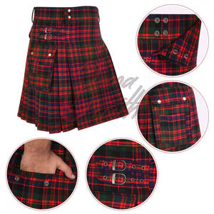 Auténtico Kilt Escocés de Tartán de Alta Calidad con Patrón Tradicional y Cintura Ajustable - Product Image 2