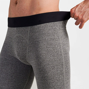 High Quality Elastic High Waisted Simple Skinny Knee Length Gym Yoga <b>Shorts</b> Fitness Workout <b>Compression</b> Front Logo <b>Shorts</b> - Product Image 6