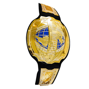 Cinturón de Campeonato de Boxeo de Cuero Personalizado con Emblema Dorado y Logotipo Personalizado para Equipamiento de Entrenamiento de Artes Marciales - Product Image 5