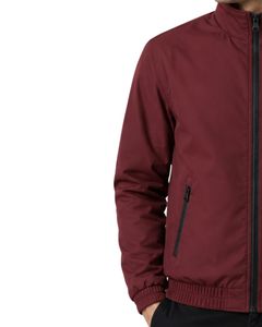 Custom Maroon <b>Men</b> <b>Lightweight</b> Bomber <b>Jacket</b> Full Zip Casual Windbreaker Stand Collar Autumn Streetwear Fashion Coat Outerwear - Product Image 3
