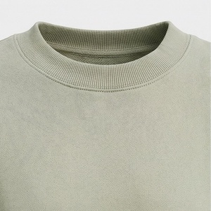 Conjunto de 2 Piezas para Mujer, Sudadera y Pantalones Cortos de Punto, Color Sólido, Cuello Redondo, Manga Larga, Corte Holgado, Estilo Casual, Largo por Encima de la Rodilla - Product Image 4
