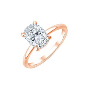 Stretched 2.03 Carat Elongated <b>Cushion</b> Cut Lab Grown Diamond Elongated <b>Cushion</b> Ring F-VS 10K 14K 18K Solid Gold Daily Wear Gift - Product Image 1