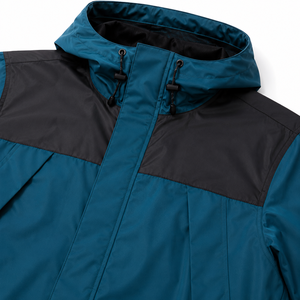 Veste de ski imperméable, respirante et isolante, de qualité supérieure pour homme, pour l'hiver, avec capuche, en nylon uni teint, fermeture éclair. - Product Image 4