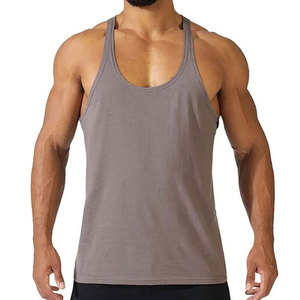 Débardeurs pour hommes en polyester et 100% coton pour la gym, vente en gros à prix abordable - Product Image 6