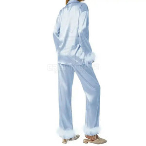High Quality Best Selling Women Night Sleeping Suit 100% Silk Made Soft Breathable Fabric Women Sleeping Suit - Product Image 3
