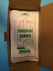 Gants d'examen médicaux stériles jetables CE ISO, de qualité chirurgicale, sans poudre, en latex, pour hôpital - Product Image 4