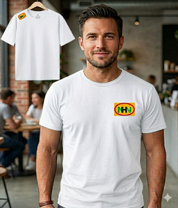 T-shirts à manches courtes pour hommes, fabriqués en usine, coupe ajustée, grandes tailles, style décontracté chic, respirants, 100% coton, écologiques, personnalisables sur le devant - Product Image 5