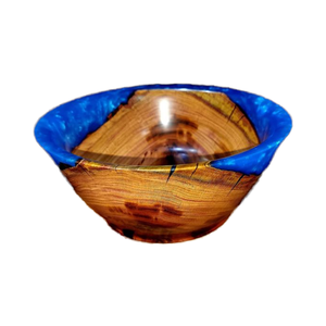 Bol décoratif en résine époxy polie écologique, couleurs personnalisées, 9x3, bols à salade, bols à collation, faits à la main - Product Image 3