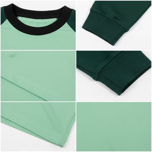 Nueva Camiseta de Manga Larga Raglán de Algodón 100% de 250 g/m² para Primavera/Otoño, Estilo Holgado y Moderno para Mujer, Camiseta de Béisbol Unisex - Product Image 2