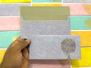 Enveloppe cadeau artisanale en kraft avec fenêtre, taille personnalisée, pour mariage, impression numérique, papier recyclé en coton de qualité supérieure - Product Image 3