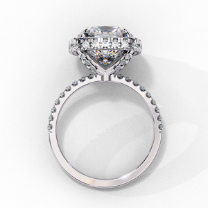Anillo de Compromiso de Diseño Único en Oro Amarillo de 14K con Diamante de Corte Cojín de 2.5 CT, Certificado IGI, Diamante Cultivado en Laboratorio, Regalos de Aniversario y Boda - Product Image 6