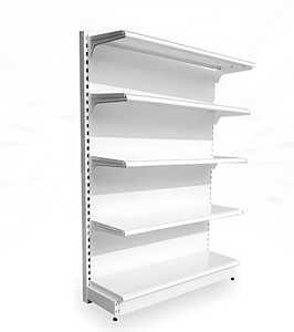 Exhibidor de Supermercado Personalizado, Estante de Exhibición de Hierro y Acero al Carbono, Resistente, 4 Estantes, Instalación Rápida, Diseño de Tienda - Product Image 1