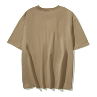 T-shirt pour homme de haute qualité 100% coton, surdimensionné, avec logo personnalisé et impression en relief, anti-rides, respirant