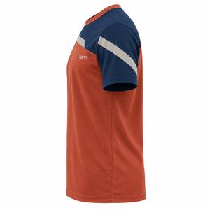 T-shirt à manches courtes pour homme, col rond, design sportif à blocs de couleur, coupe classique, séchage rapide - Product Image 6