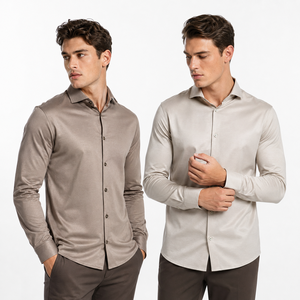 Camisas Casuales de Algodón Mercerizado Suave para Hombre con los Últimos Diseños, Camisetas Polo de Manga Larga para Hombre, para Uso Diario en Verano, Combinan con Todo - Product Image 4