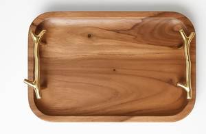 Assiette de service moderne en bois poli, faite à la main, durable, écologique, en forme d'animal, idéale pour les cadeaux - Product Image 4