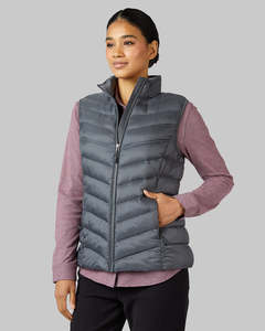 Chaqueta Acolchada para Mujer, Transpirable, para Exteriores, con Cuello Alto, Resistente al Viento, de Color Sólido, Informal, con Relleno de Poliéster, de Poliamida - Product Image 1